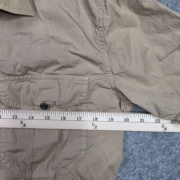 Filson Shirt Mens Small Tan Short Sleeve Button Down Utility Outdoor Pockets - Picture 6 of 7
